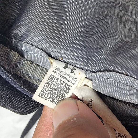 Under Armour Storm Backpack Black School Gym Bag Adjustable Straps Mesh Pockets - Picture 6 of 9